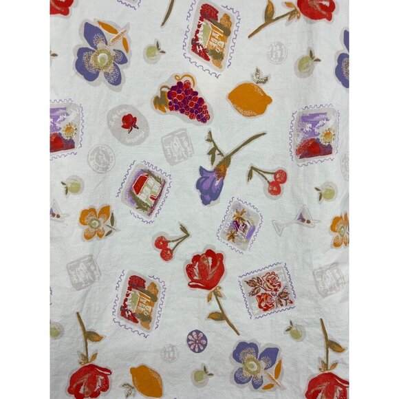 Free People Ivory Combo Mini Floral Ruch Short Sleeve Women Size Large Mini New - Picture 6 of 10